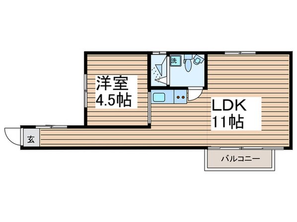 田辺コーポの物件間取画像